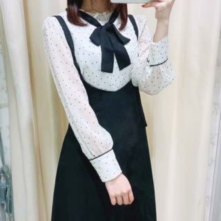 エブリン(evelyn) ジャンパースカート ひざ丈ワンピース(レディース)の