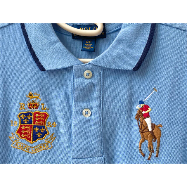 POLO RALPH LAUREN(ポロラルフローレン)の【新品タグ付き】RALPH LAUREN POLO 刺繍半袖ポロシャツ（100） キッズ/ベビー/マタニティのキッズ服男の子用(90cm~)(Tシャツ/カットソー)の商品写真