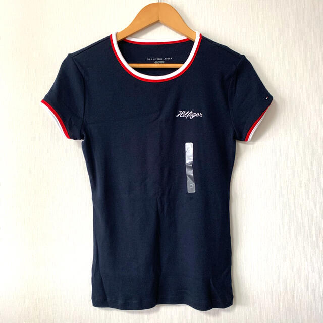 TOMMY HILFIGER(トミーヒルフィガー)のTommy Hilfiger トミーヒルフィガー　Tシャツ　トミー　ネイビー レディースのトップス(Tシャツ(半袖/袖なし))の商品写真