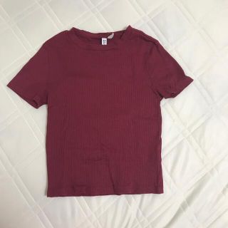 エイチアンドエム(H&M)のショート丈Tシャツ(Tシャツ(半袖/袖なし))