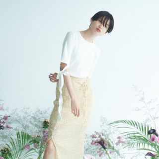 再値下げ★Rosarymoon ロザリームーン アームリボン サーマルチュニック