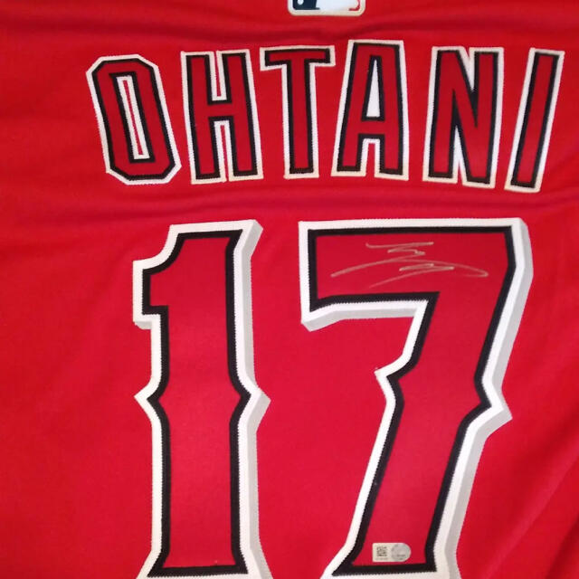超熱 大谷翔平 直筆サイン入り 選手着用モデルユニフォーム 2019年3月