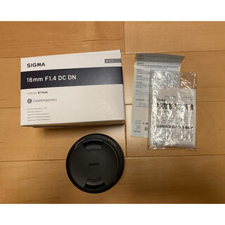 シグマ(SIGMA)のSIGMA 16mm F1.4 DC DN マイクロフォーサーズ用 美品(レンズ(単焦点))