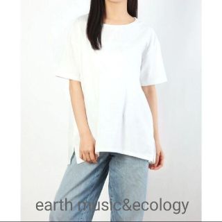 アースミュージックアンドエコロジー(earth music & ecology)の夏物セール‼️新品/earth music&ecology ロングTシャツ(Tシャツ(半袖/袖なし))