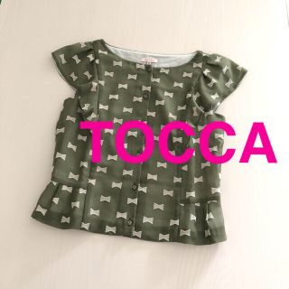 トッカ(TOCCA)の【美品◎】TOCCA トッカ　リボン　フリル　トップス　Tシャツ(シャツ/ブラウス(半袖/袖なし))