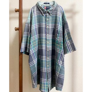 チャップス(CHAPS)のチャップス　3XL 半袖チェックシャツ　古着(シャツ)