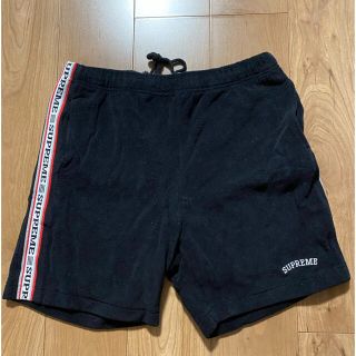 シュプリーム(Supreme)のSUPREME  パイルショーツ　M  黒(ショートパンツ)