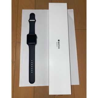 アップルウォッチ(Apple Watch)のアップルウォッチ　シリーズ3 42mm スペースグレイ　GPSモデル(腕時計(デジタル))