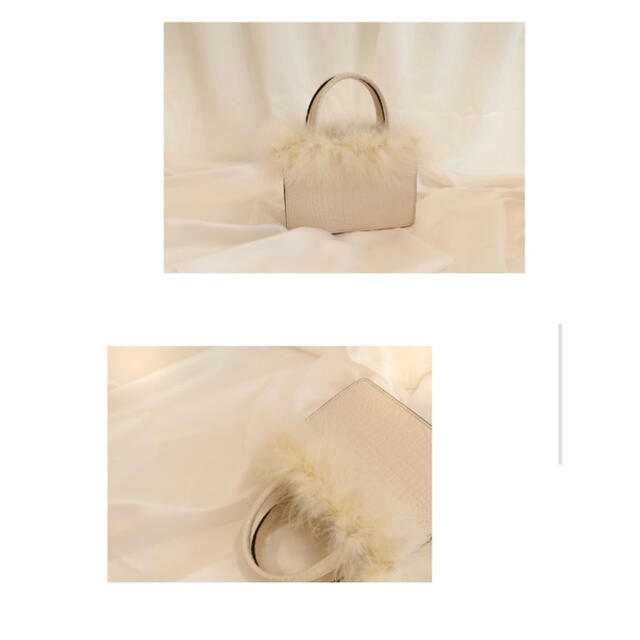 ＭＩＮＩ　ＨＡＮＤ　ＦＥＡＴＨＥＲ　ＶＡＮＩＴＹ　ＢＡＧ レディースのバッグ(ハンドバッグ)の商品写真