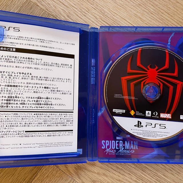 MARVEL(マーベル)のスパイダーマン：マイルズ・モラレス　PS5 エンタメ/ホビーのゲームソフト/ゲーム機本体(家庭用ゲームソフト)の商品写真