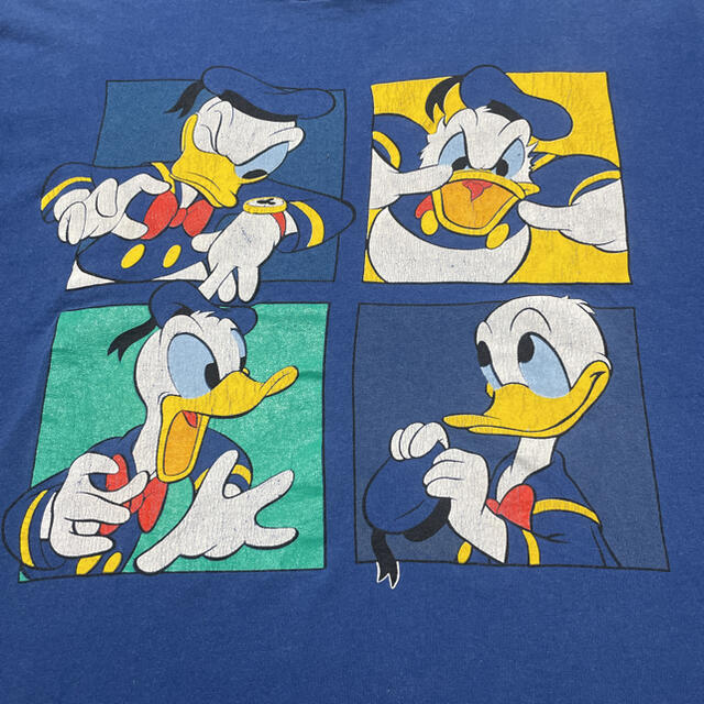 Disney(ディズニー)の【L～XLサイズ】80～90年代 ドナルドダックTシャツ ディズニー メンズのトップス(Tシャツ/カットソー(半袖/袖なし))の商品写真