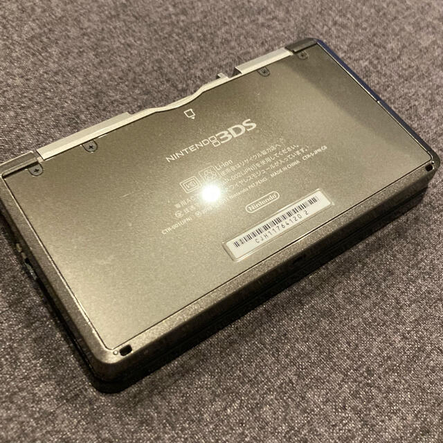 ニンテンドー3DS(ニンテンドー3DS)の【ジャンク品・本体のみ】　任天堂3DS コスモブラック エンタメ/ホビーのゲームソフト/ゲーム機本体(家庭用ゲーム機本体)の商品写真