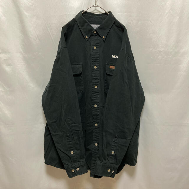 carhartt(カーハート)のCarhartt カーハート 肉厚 ワークシャツ 長袖 刺繍 ブラック XL メンズのトップス(シャツ)の商品写真