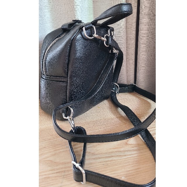 ミニリュック　黒　ブラック レディースのバッグ(リュック/バックパック)の商品写真