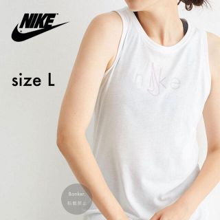 ナイキ(NIKE)の《新品/ロゴ》NIKE ナイキ ロゴ タンクトップ ブラック 白 Tシャツ(Tシャツ(半袖/袖なし))