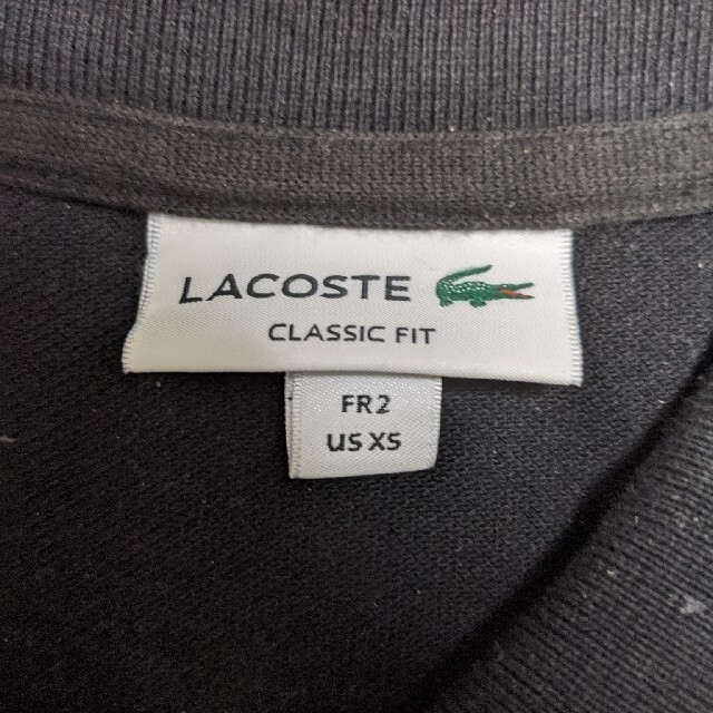 LACOSTE(ラコステ)のラコステ　黒ポロシャツ メンズのトップス(ポロシャツ)の商品写真