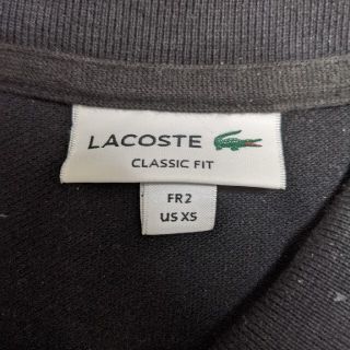 ラコステ(LACOSTE)のラコステ　黒ポロシャツ(ポロシャツ)