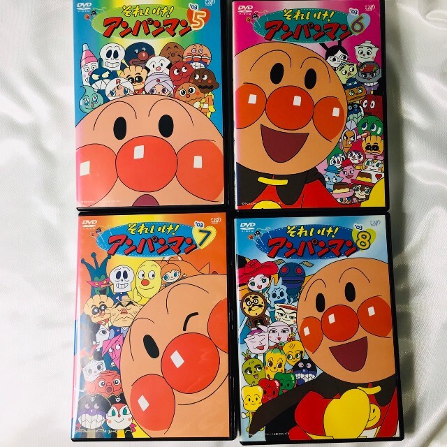 アンパンマン(アンパンマン)の☆4本セット☆  アンパンマン  DVD エンタメ/ホビーのDVD/ブルーレイ(キッズ/ファミリー)の商品写真