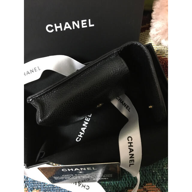 CHANEL(シャネル)のるぅきゅん様 専用 CHANELキャビアスキン シガレットケース 正規品 ポーチ メンズのファッション小物(タバコグッズ)の商品写真