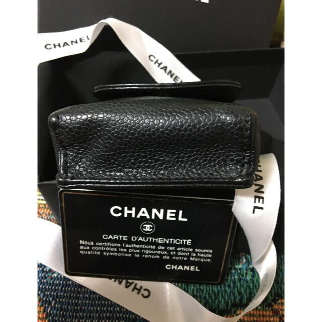 CHANEL(シャネル)のるぅきゅん様 専用 CHANELキャビアスキン シガレットケース 正規品 ポーチ メンズのファッション小物(タバコグッズ)の商品写真