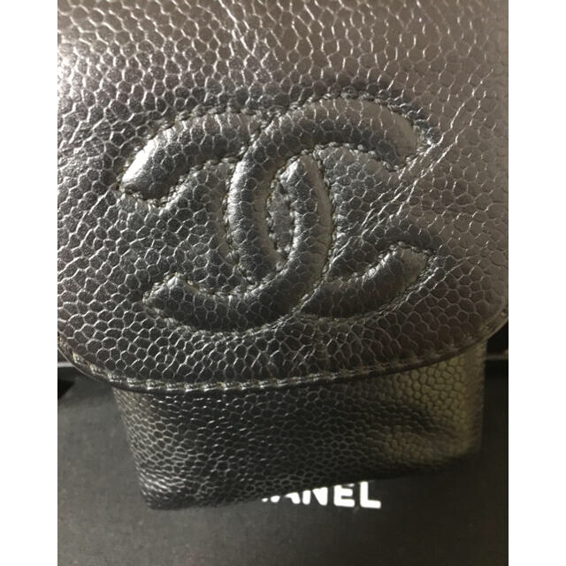 CHANEL(シャネル)のるぅきゅん様 専用 CHANELキャビアスキン シガレットケース 正規品 ポーチ メンズのファッション小物(タバコグッズ)の商品写真