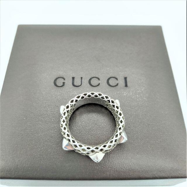 Gucci(グッチ)のGUCCI グッチ ディアマンテ スタッズ リング シルバー SV925 メンズのアクセサリー(リング(指輪))の商品写真