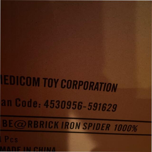 MEDICOM TOY(メディコムトイ)のBE@RBRICK IRON SPIDER 1000％ エンタメ/ホビーのフィギュア(アメコミ)の商品写真