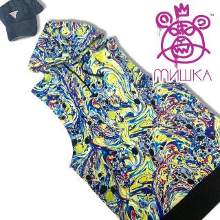 ミシカ(MISHKA)のミシカ 印象派 総柄 スウェットベスト M Mishika ストリート ロック(パーカー)