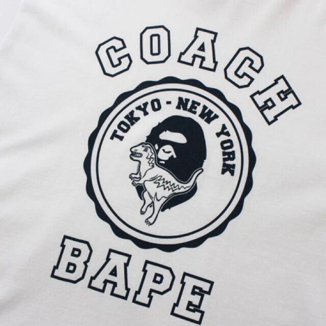 BAPE X COACH コラボ Tシャツ S 白 ホワイト Multi APE | www