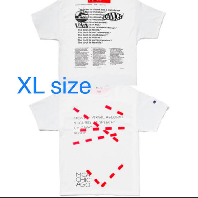 Virgil Abloh x MCA Chicago Tシャツ XL