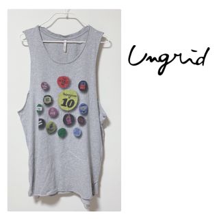 アングリッド(Ungrid)の＊値下げ＊  アングリッド  Ungrid  バッチプリントタンク(タンクトップ)