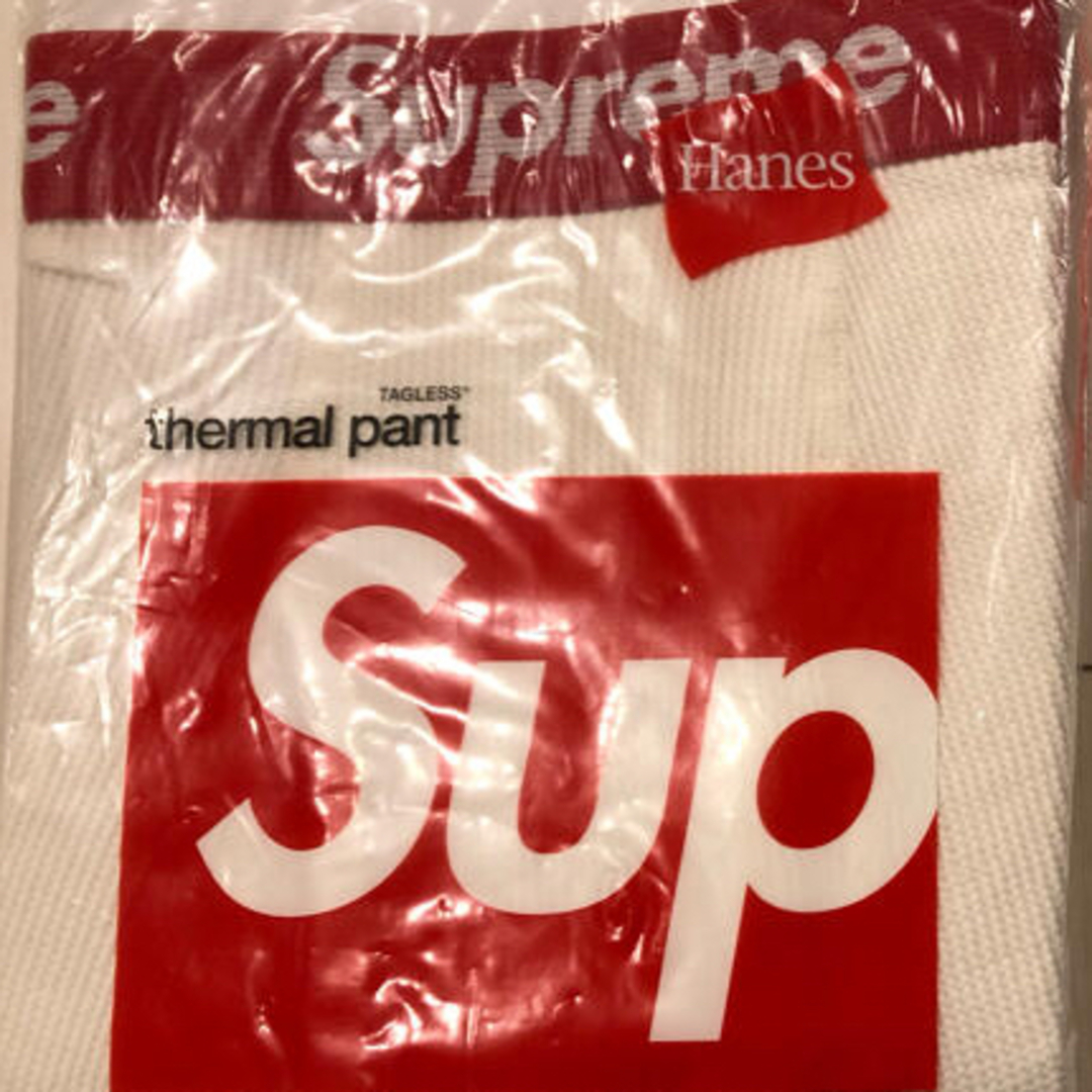 付属品完備　最安値　supreme hanes  thermal pants