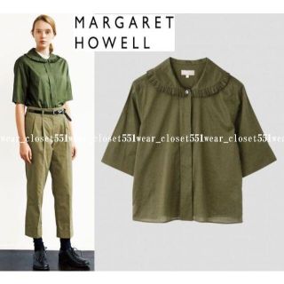 マーガレットハウエル(MARGARET HOWELL)の2点おまとめ マーガレットハウエル☆パイクラストシャツ2と2016ケーブルニット(シャツ/ブラウス(半袖/袖なし))