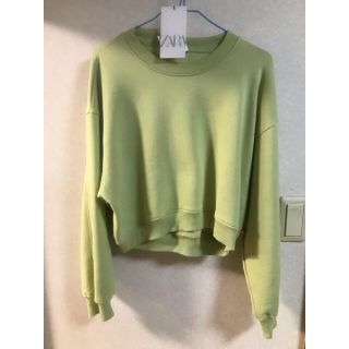 ザラ(ZARA)のzara クロップド丈トップス(カットソー(長袖/七分))