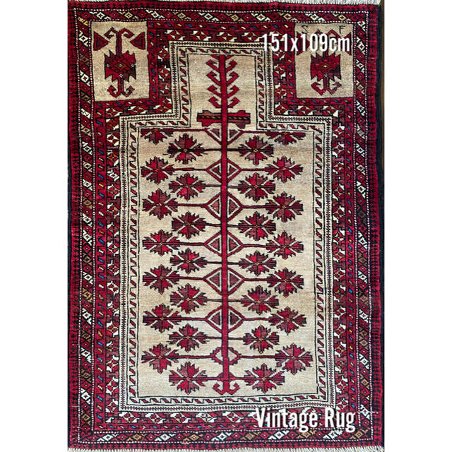 バルーチ族 トライバルラグ ペルシャ絨毯 151×109cm mbombela.gov.za