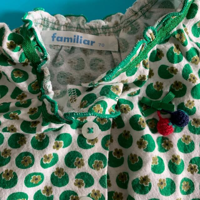 familiar(ファミリア)の70サイズ　ベビー服　2着　1着はファミリア　 キッズ/ベビー/マタニティのベビー服(~85cm)(ワンピース)の商品写真