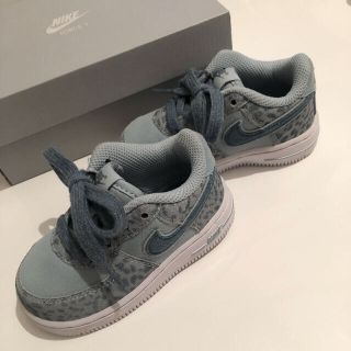 ナイキ(NIKE)のNIKE エアフォース　レオパード ブルー　12センチ(スニーカー)