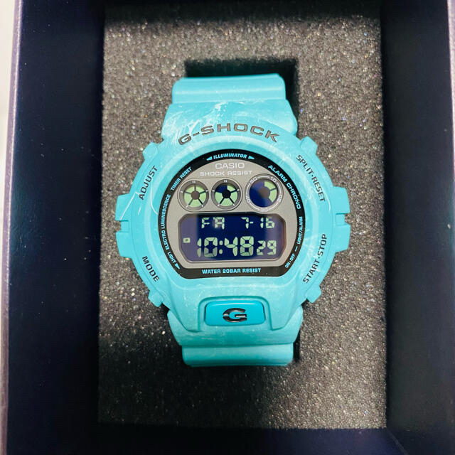 メンズG-SHOCK DW-6900WS-2JF ブルー デジタル 腕時計