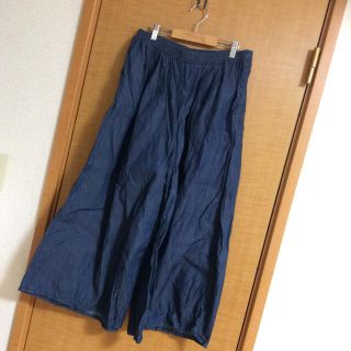 ニッセン(ニッセン)のused ニッセン デニムのガウチョ　LLサイズ(カジュアルパンツ)