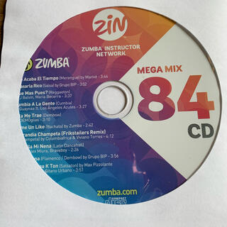 ズンバ(Zumba)の値下げ　ZUMBA mega mix 84 最新　CD(スポーツ/フィットネス)