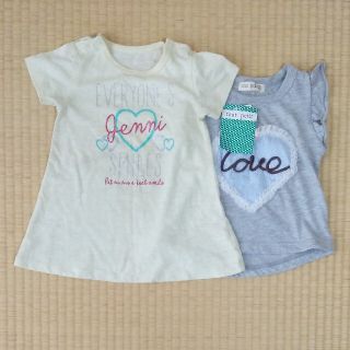 ジェニィ(JENNI)の二着セット　トップス　90(Tシャツ/カットソー)