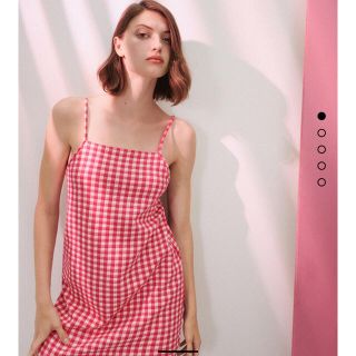 ザラ(ZARA)のZARA ギンガムチェックワンピース(ひざ丈ワンピース)