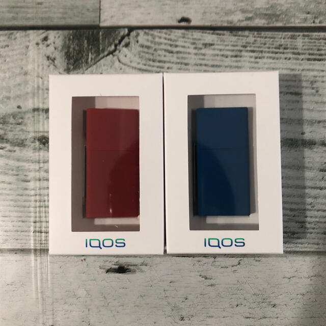 IQOS(アイコス)のiQOS クリップ　オントレイ　ブルー　レッド インテリア/住まい/日用品のインテリア小物(灰皿)の商品写真