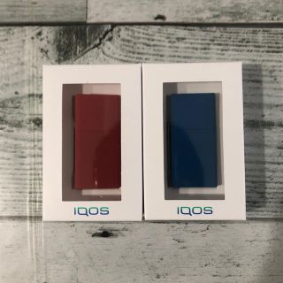 アイコス(IQOS)のiQOS クリップ　オントレイ　ブルー　レッド(灰皿)