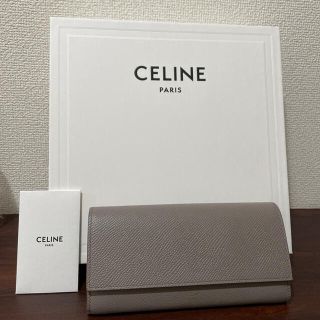 セフィーヌ(CEFINE)の美品♡CELINE ラージ フラップウォレット グレインドカーフスキン ペブル(財布)