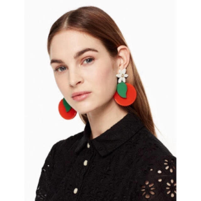 kate spade new york(ケイトスペードニューヨーク)のケイトスペード  オレンジ　シトラスクラッシュ　ピアス　チェスティ　ZARA  レディースのアクセサリー(ピアス)の商品写真