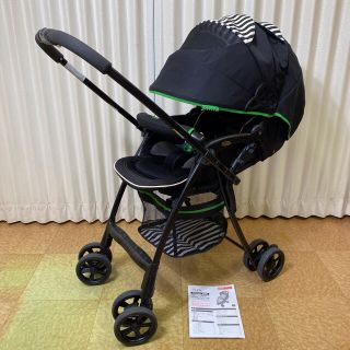 アップリカ(Aprica)のクリーニング済　☆美品☆　アップリカ　フライル　ハイシート　軽量　グリーン(ベビーカー/バギー)