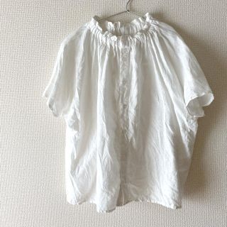 フォグリネンワーク(fog linen work)のヘブンリー　HEAVENLY  ギャザーネック　ブラウス　2way(シャツ/ブラウス(長袖/七分))