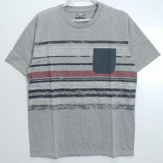 クールネック　丸首　汗じみ軽減　半袖シャツ　8381gry 　Mサイズ(Tシャツ/カットソー(半袖/袖なし))