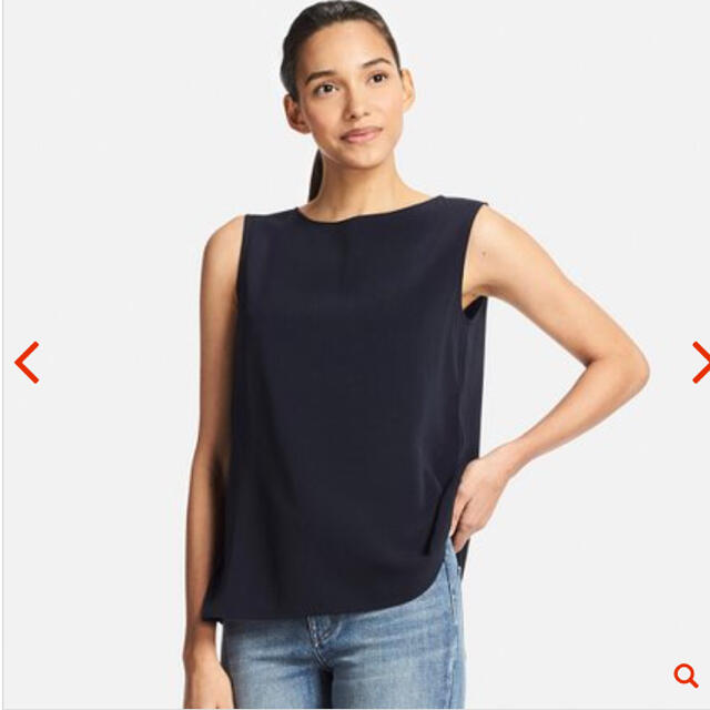 UNIQLO(ユニクロ)のUNIQLO / ドレープタンクブラウス レディースのトップス(シャツ/ブラウス(半袖/袖なし))の商品写真